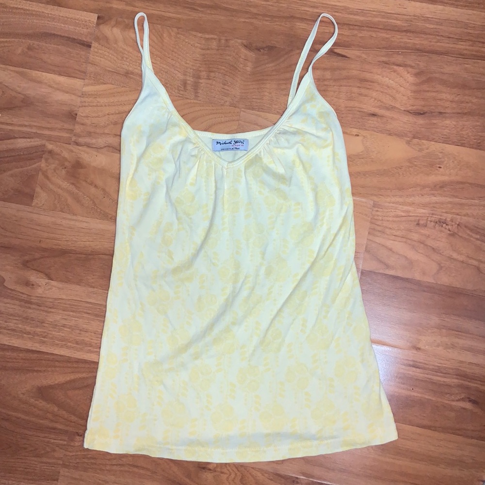 Michael Stars V-Neck Spaghetti Strap Tank Top